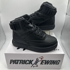 Patrick Ewing 33 Orion Strap Shoes Sneaker - Youth Kids Size 12 - Triple Black
